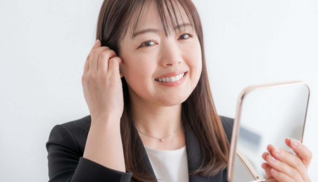 量とつける場所で印象が変わる