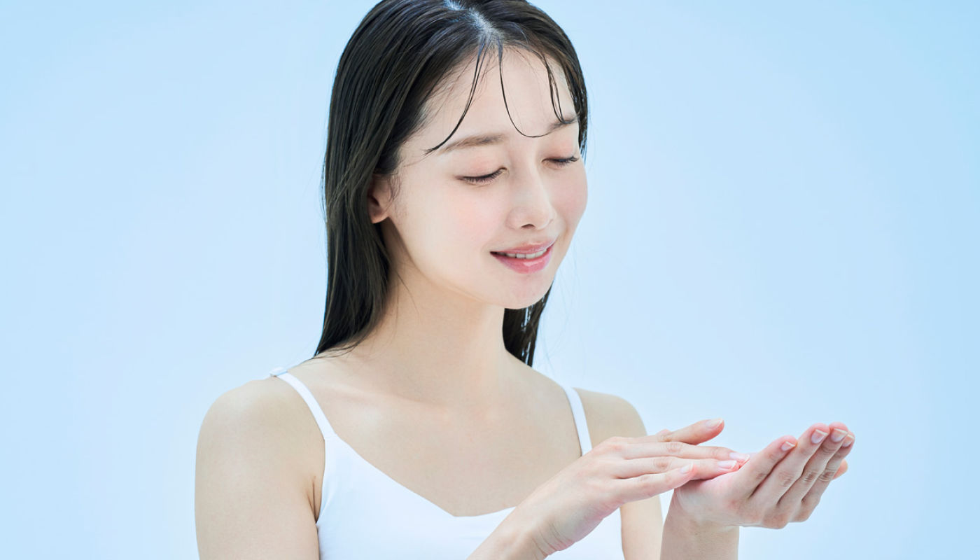 乾燥が気になる部分には重ね付けをする