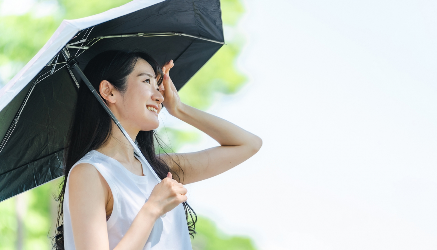 首を覆う衣類を着用する