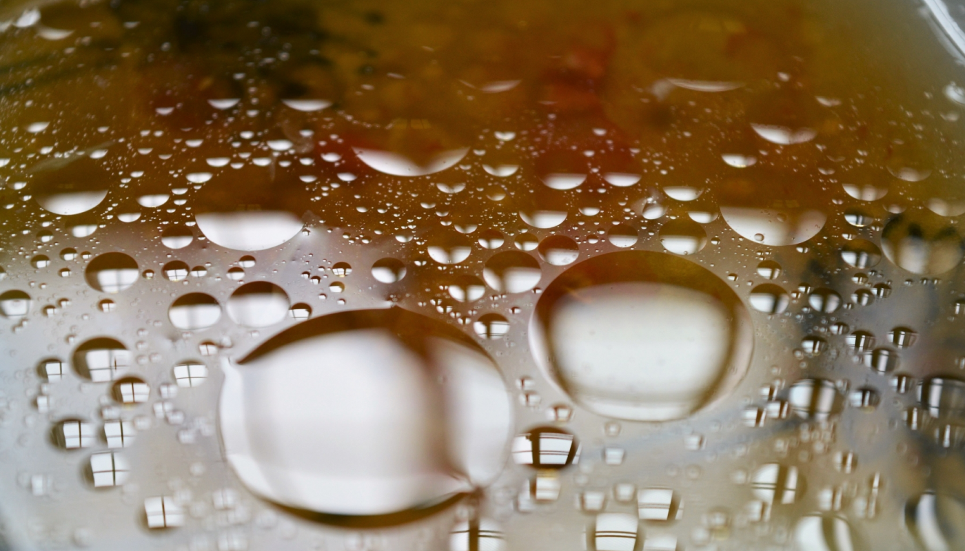 水と油が分離