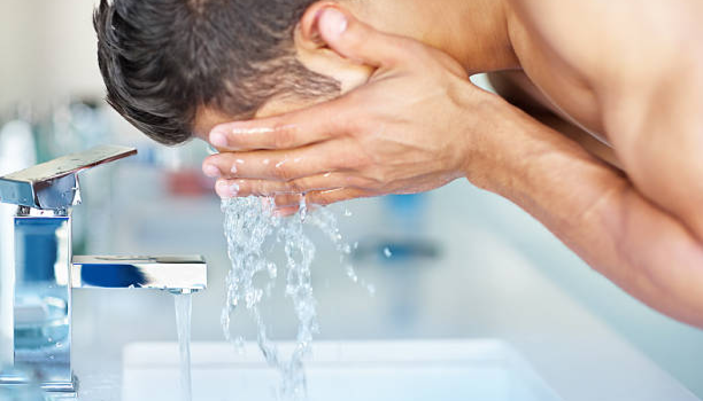 Step3：ぬるま湯ですすぐ