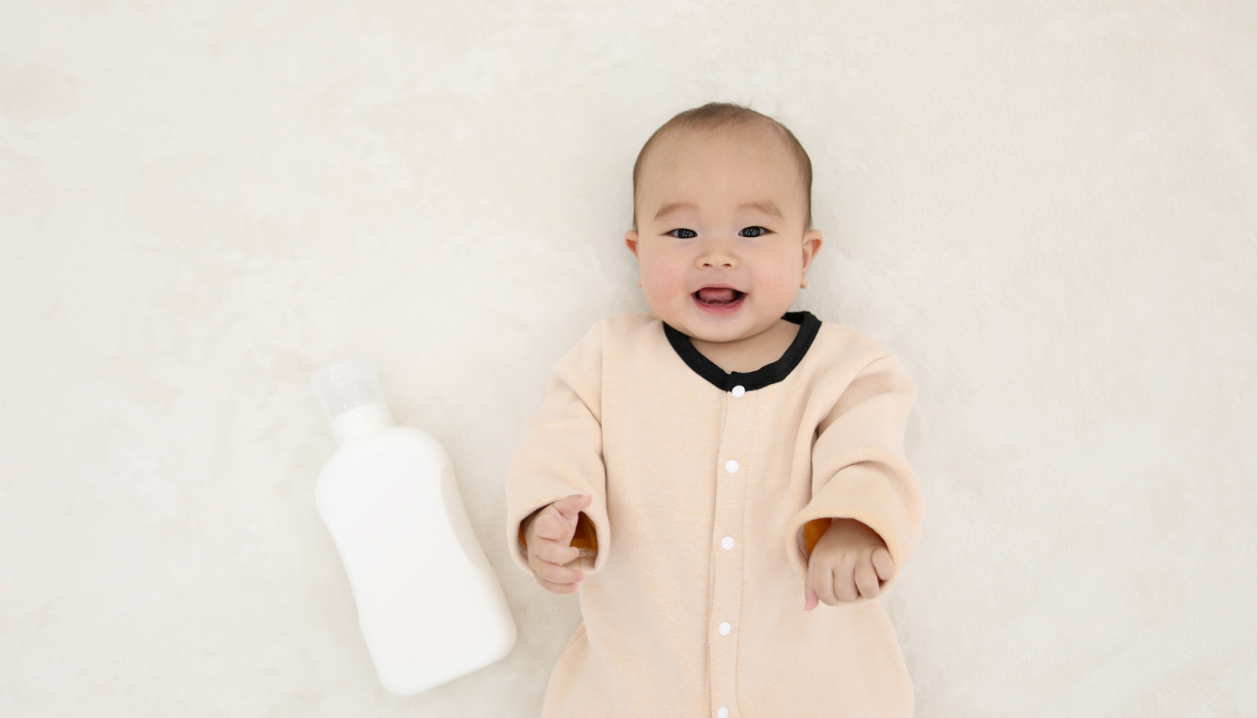 赤ちゃん服にもつかえる！お肌にやさしい