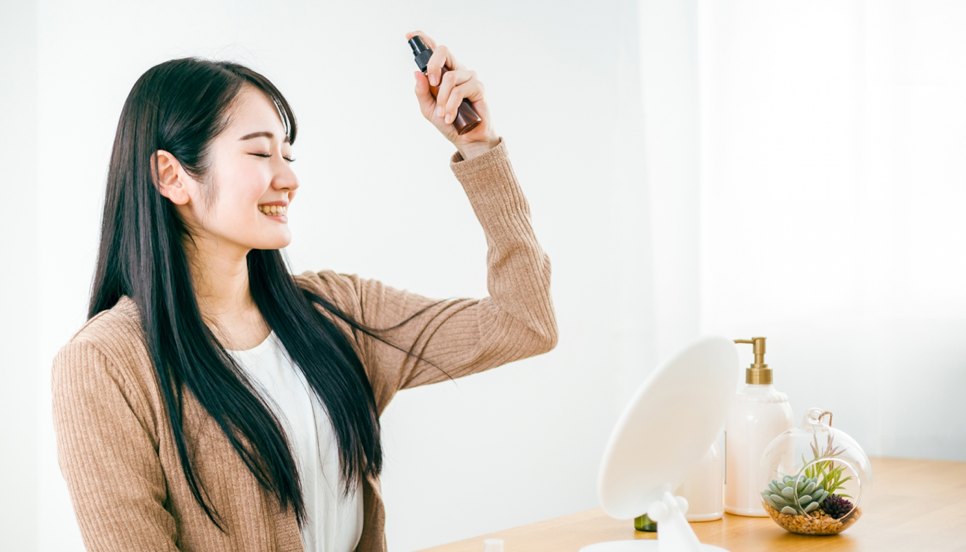 ヘアセットのときに