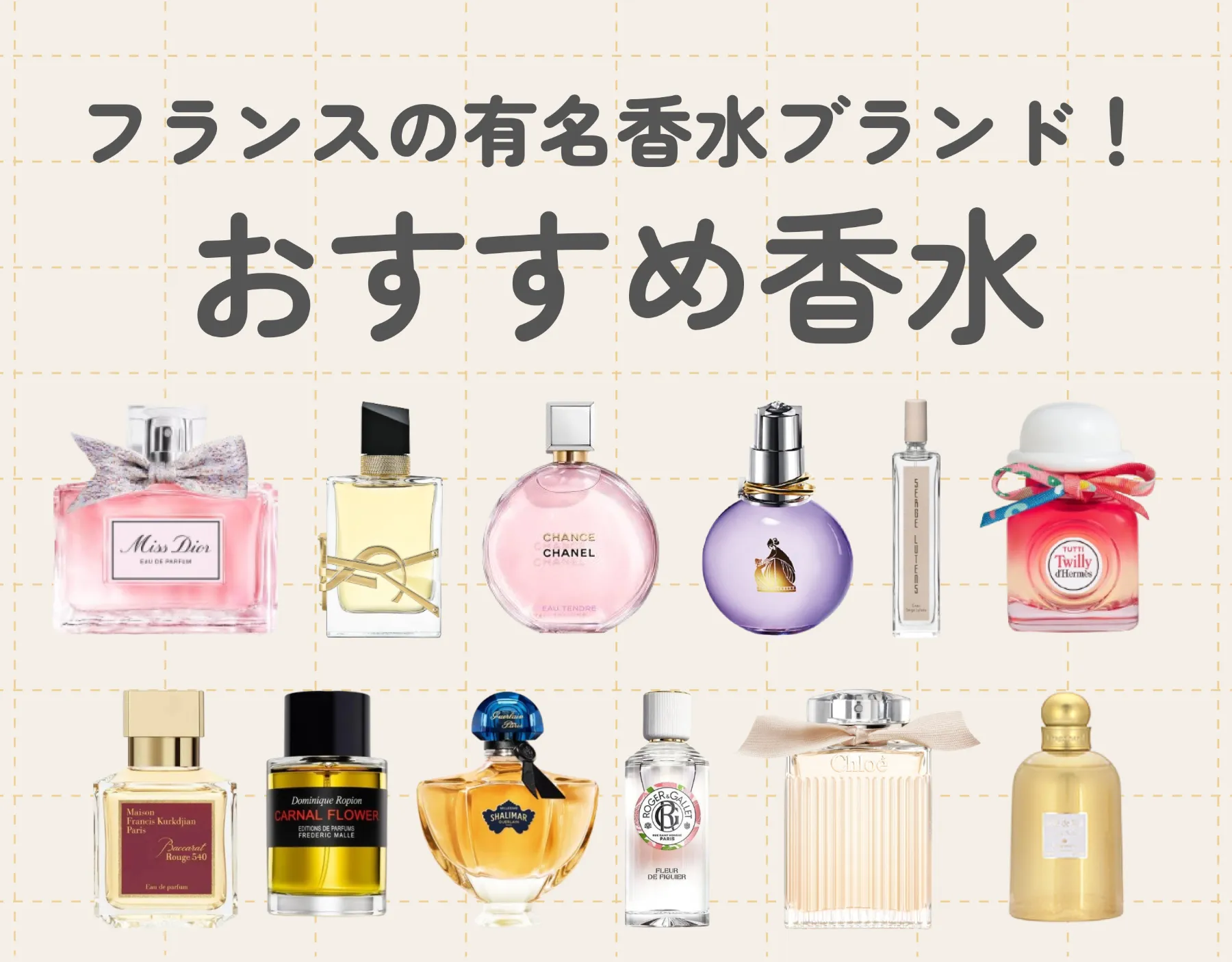 フランスは香水の発祥の地！有名ブランドとおすすめアイテムをご紹介♡