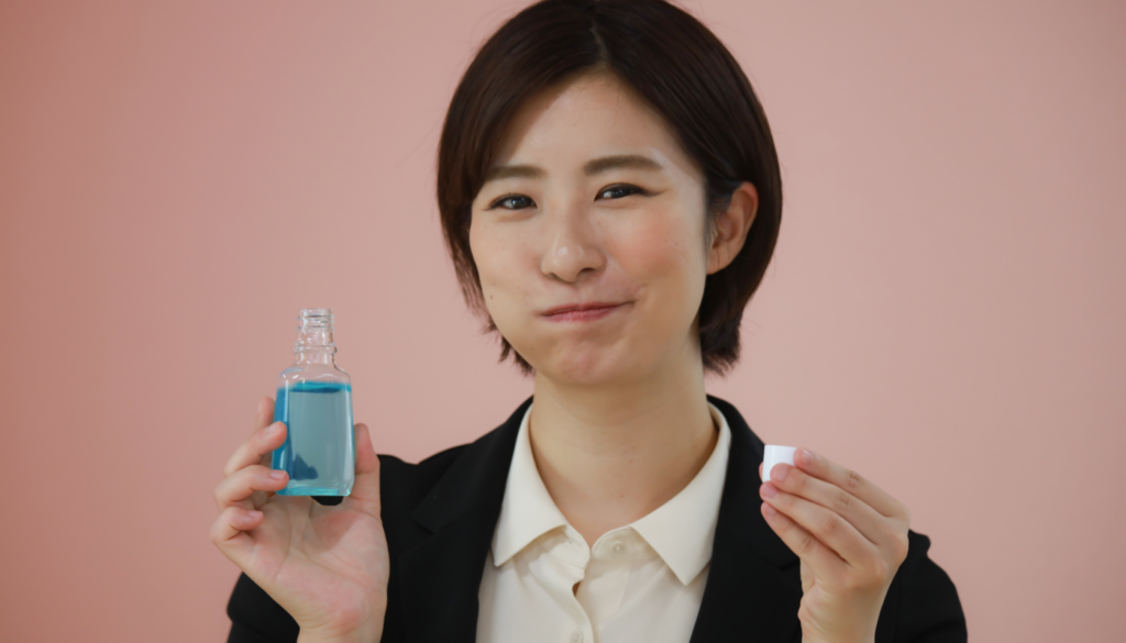 口の中にしっかり行き渡らせる