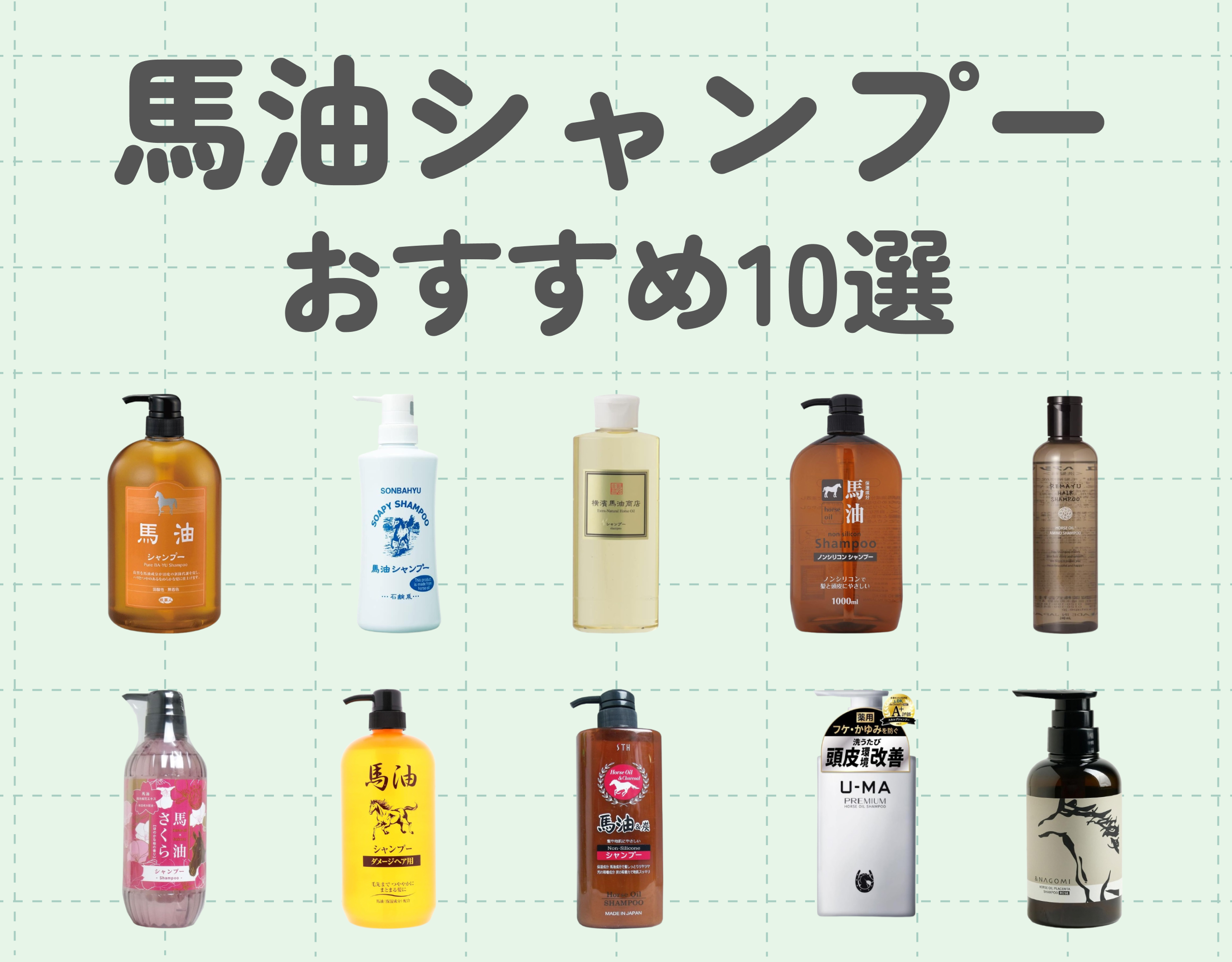 おすすめの馬油シャンプー10選｜実は種類が豊富！？馬油シャンプーの魅力に迫る！