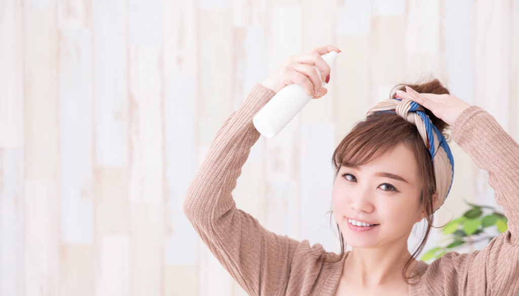 【崩れない前髪】ヘアスプレー