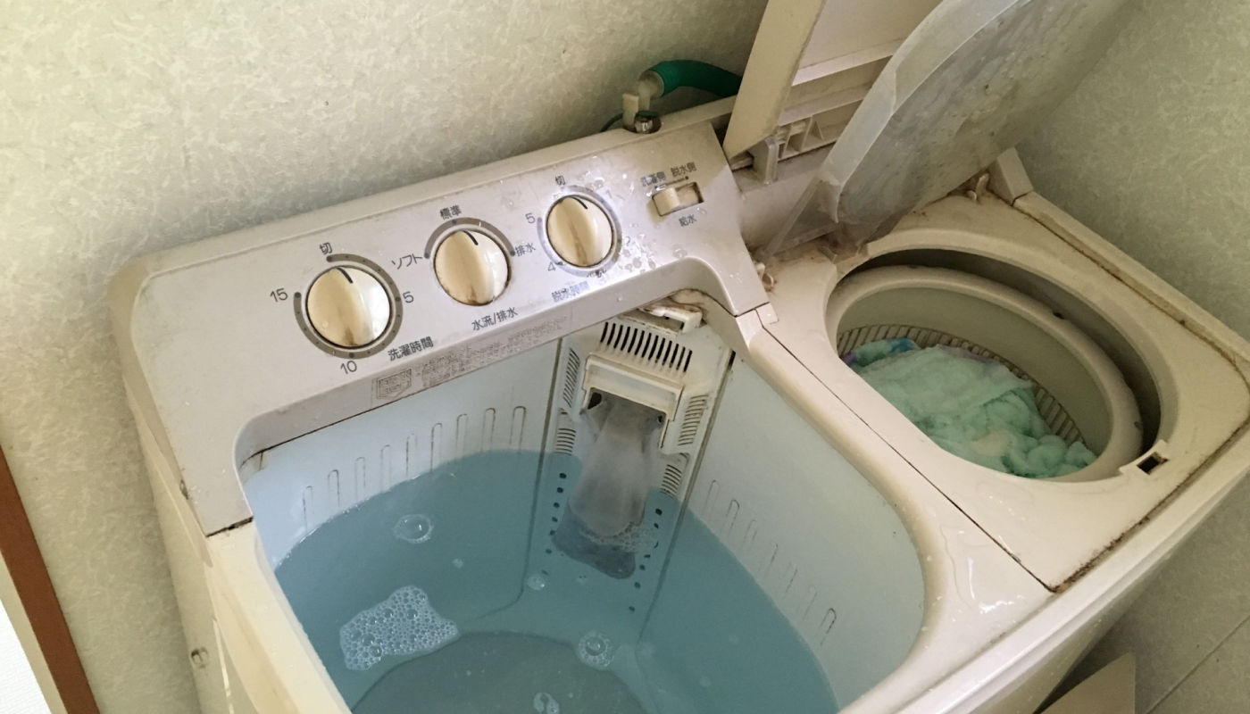 柔軟剤を入れる場所は？二層式洗濯機