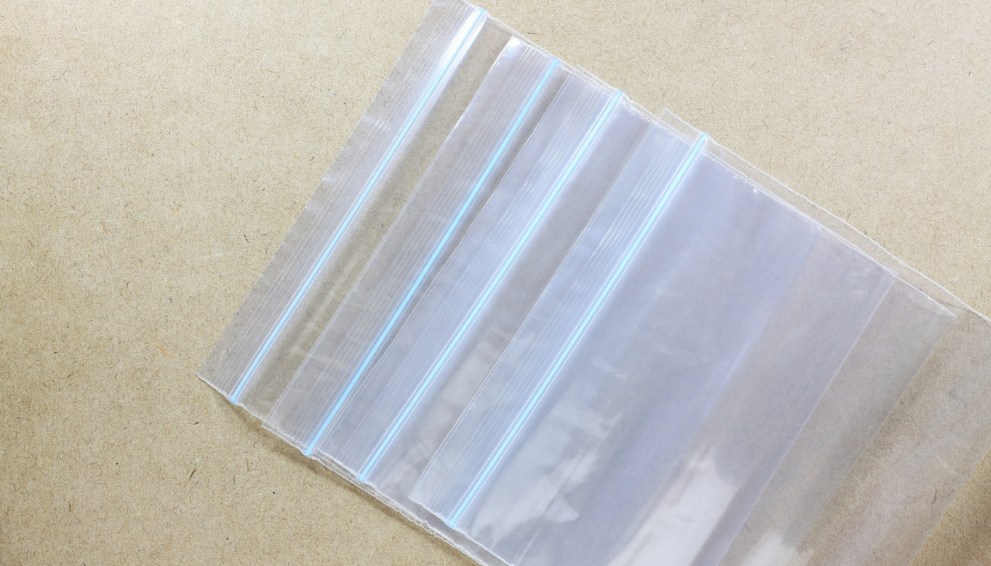 紙石鹸の持ち運び方①チャック付きポリ袋