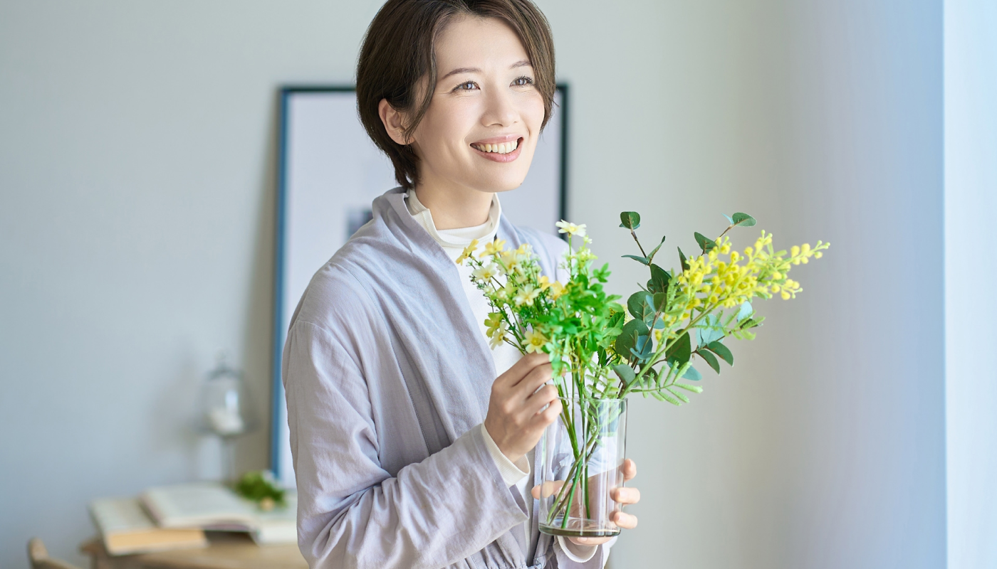 ユニクロの花で毎日の生活に彩りを♡