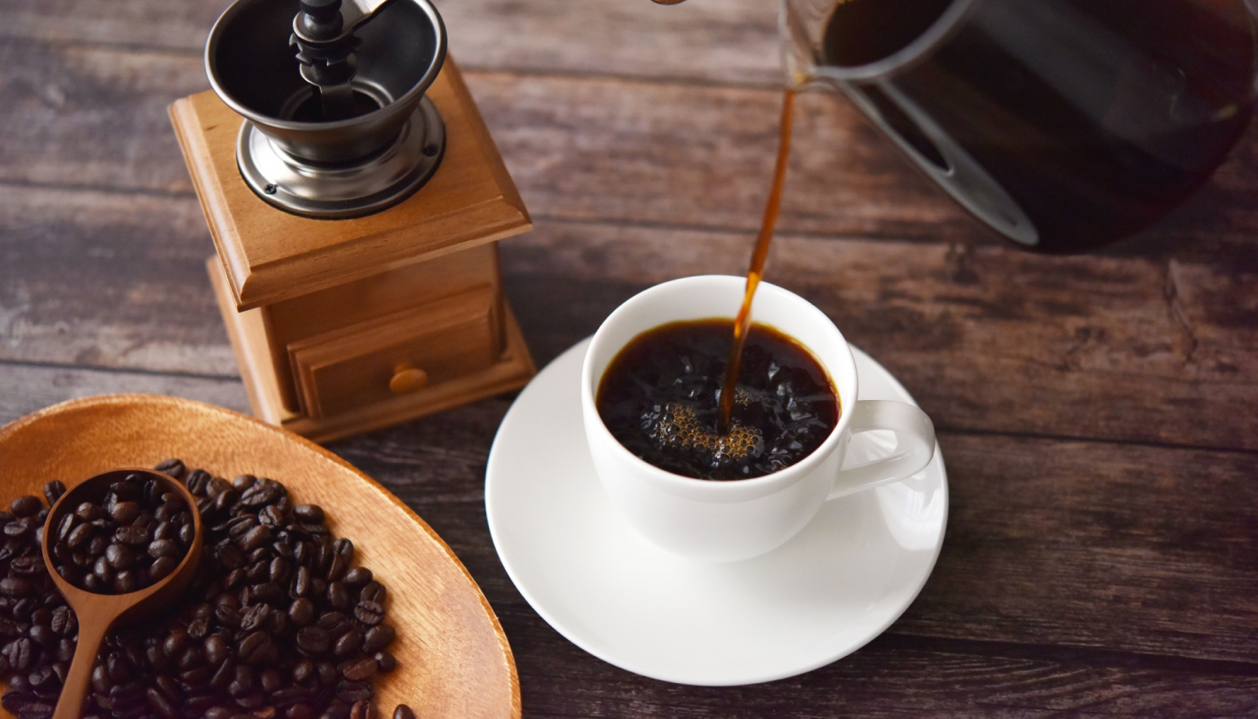 抽出した後のコーヒー液の香り