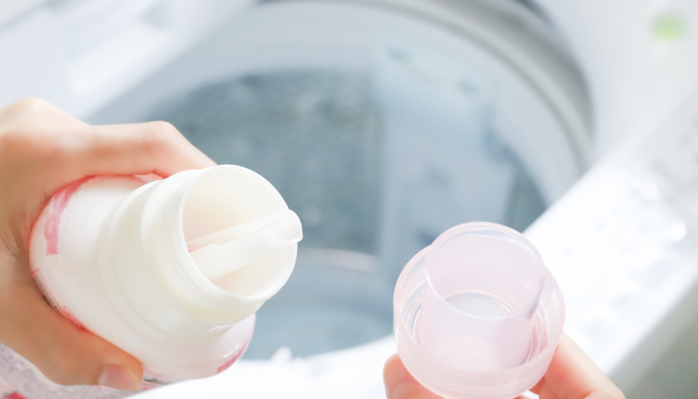 柔軟剤の量はなるべく少なめにする