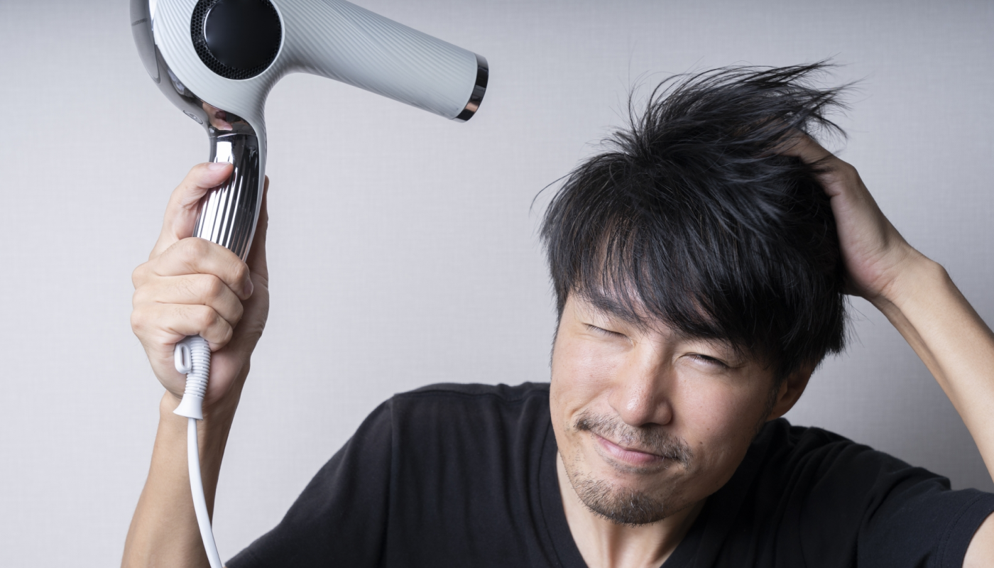 ステップ3：ドライヤーで乾かす